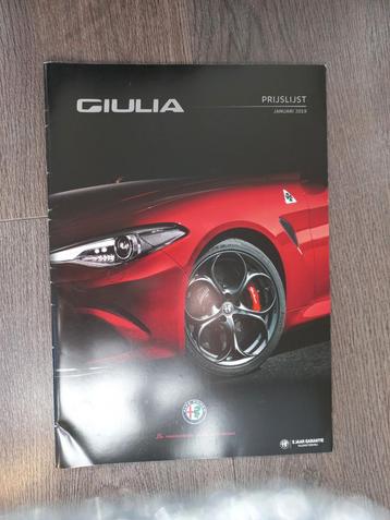 Alfa Romeo Giulia Prijslijst Januari 2019 beschikbaar voor biedingen