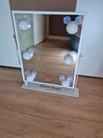 Witte Mickey Mouse Spiegel met Verlichting, Huis en Inrichting, Woonaccessoires | Spiegels, Ophalen, Minder dan 50 cm, Zo goed als nieuw