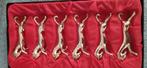 3 sets verzilverde messenleggers, vintage, 1980's, Horse., Antiek en Kunst, Ophalen of Verzenden