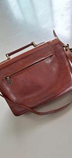 Claudio Ferrici Vintage Leren Tas / Handtas / Schoudertas, Ophalen of Verzenden, Gebruikt, Bruin, Handtas