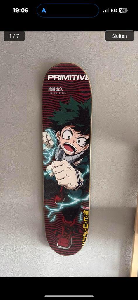 Skateboard My Hero Academy/demon Slayer, Sport en Fitness, Skateboarden, Nieuw, Skateboard, Ophalen