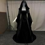 Lange zwarte middeleeuwse jurk (renaissance victoriaanse), Kleding | Dames, Historisch, Nieuw, Kleding, Verzenden