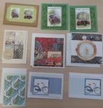 9 zelfgemaakte kaarten., Ophalen of Verzenden, Nieuw, Overige thema's, Knipvel