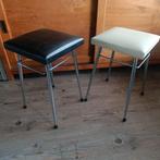 2 Vintage Dutch design Brabantia Krukjes Zwart & Wit chroom, Ophalen of Verzenden, Gebruikt
