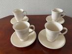 Wedgwood Edme koffiekop / early morning kop en schotel, 4*, Ophalen of Verzenden, Zo goed als nieuw, Wedgwood, Kop(pen) en/of Schotel(s)