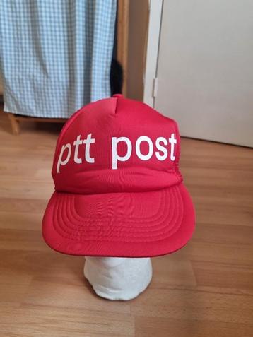 Vintage retro PTT Post postnl 1970's rode Cap Pet petje 80's beschikbaar voor biedingen