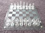 schaakspel, glas, Hobby en Vrije tijd, Een of twee spelers, Gebruikt, Ophalen of Verzenden