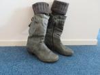 Grijze hoge laarzen, Hush Puppies, maat 40, Kleding | Dames, Schoenen, Hoge laarzen, Ophalen of Verzenden, Zo goed als nieuw, Grijs