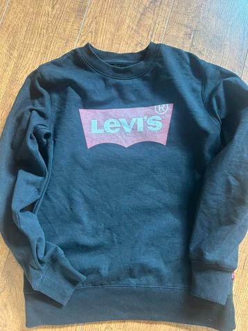 Levis sweater mt 164 zwart met logo beschikbaar voor biedingen