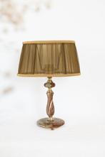 Marmer onyx lamp met messing details, Ophalen of Verzenden