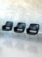 Kilta eetkamerstoelen 3x Olli Mannermaa vintage prijs p/stuk, Gebruikt, Drie, Zwart, Vintage