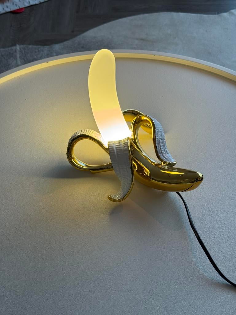 Art Deco Bananenlamp  – LED Tafellamp (NIEUW), Led-lamp, Minder dan 30 watt, Zo goed als nieuw, E27 (groot)