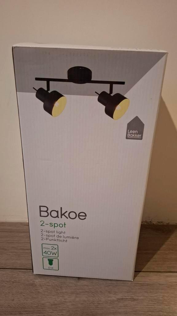 Nieuwe Bakoe 2-spot lamp van Leen Bakker, Huis en Inrichting, Lampen | Spots, Nieuw, Plafondspot of Wandspot, Metaal of Aluminium