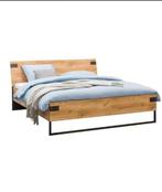 ZGAN 2 pers.eiken bed. merk Dex met lattenbodem en matras, Huis en Inrichting, Ophalen, Bruin, Tweepersoons, 140 cm