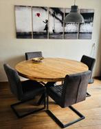 Mooie eethoek, Huis en Inrichting, Ophalen, 50 tot 100 cm, 100 tot 150 cm, Rond