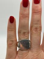 A59 Prachtige zilveren zegelring initialen DS maat 19, Sieraden, Tassen en Uiterlijk, Antieke sieraden, Ophalen of Verzenden, Zilver