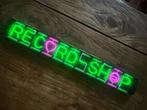 Record shop neon, Ophalen of Verzenden, Gebruikt, Lichtbak of (neon) lamp