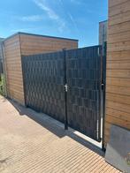 Dubbelstaaf hekwerk, Tuin en Terras, Ophalen, Zo goed als nieuw, IJzer, Dubbelstaafmat hekwerk