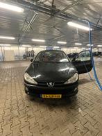 Peugeot 206 1.4 3D 2003 Zwart, Origineel Nederlands, Te koop, Airconditioning, 5 stoelen