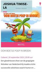 2x Joshua Timisela Cabaret, Tickets en Kaartjes, Theater | Cabaret en Komedie, Twee personen, September