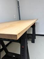 Rechthoekige eettafel 200x90x3 “Vanilla”eiken rustiek, Ophalen, Eikenhout, 50 tot 100 cm, Vijf personen of meer