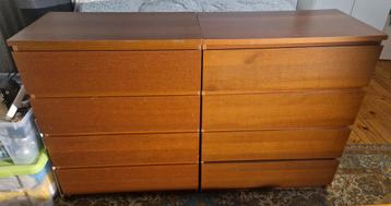 1x Malm Ikea ladekast, bruin - gebruikt [ZSM WEG] - afbeelding 3