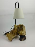 Lamp van drijfhout - model 2, Huis en Inrichting, Lampen | Tafellampen, Ophalen of Verzenden, Nieuw, Metaal, 50 tot 75 cm