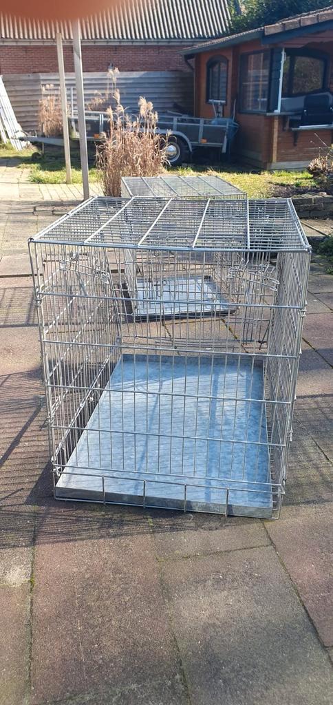 2 draadbenches, Dieren en Toebehoren, Hondenbenches, Gebruikt, Ophalen