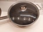 Vivo Villeroy&Boch Wokpan met deksel, Gebruikt, Ophalen of Verzenden, Rvs, Keramische plaat