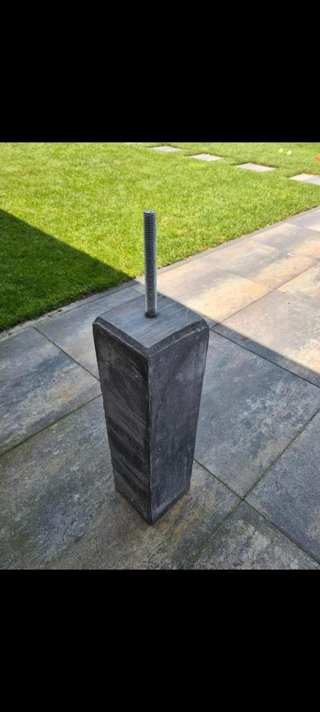 Betonpoeren 8 x nieuw 15x15x60, Tuin en Terras, Overkappingen, Nieuw, Ophalen