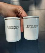 VORKJES and Lepelvaasje in porselein Vintage, Overige typen, Ophalen of Verzenden, Zo goed als nieuw, Overige stijlen