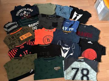 20 longsleeves maat 104/110 beschikbaar voor biedingen