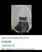Schommelstoel Wit/Grijs - All-in!, Wit, Ophalen of Verzenden, Zo goed als nieuw, Metaal