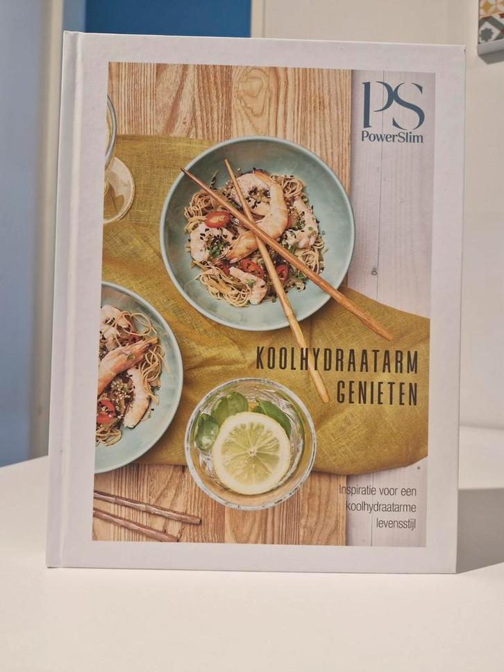 Koolhydraatarm Genieten - PowerSlim Kookboek, Boeken, Kookboeken, Zo goed als nieuw, Voorgerechten en Soepen, Hoofdgerechten, Tapas, Hapjes en Dim Sum