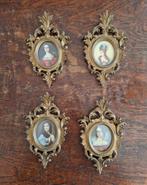 Set van 4 Sierlijke Barok Kuiflijstjes/Schilderijtjes, Ophalen of Verzenden