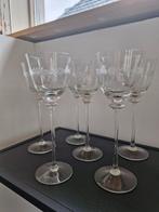 Kristallen Wijnglazen - 6 stuks, Antiek en Kunst, Ophalen
