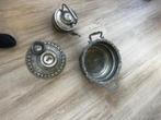 Antieke handwas-set  - prachtig gegrave, Ophalen of Verzenden