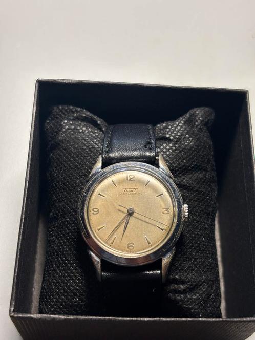 Antieke Tissot Antimagnetique Polshorloge, Sieraden, Tassen en Uiterlijk, Horloges | Antiek, Polshorloge, Tissot, Staal, 1930 tot 1960