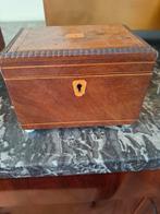Mahonie theekistje, Antiek en Kunst, Ophalen of Verzenden