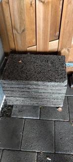 Gratis 8 of eventueel 18 grindtegels. Afm. 60x40, Tuin en Terras, Tegels en Klinkers, Ophalen of Verzenden, Gebruikt, Beton, Terrastegels