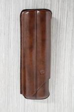 Sigarenkoker van leer met 2 vakken, Ophalen of Verzenden, Nieuw, Tabaksdoos of Verpakking