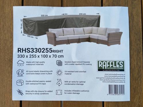 Raffles hoes loungeset hoekbank Rechts 330 x 255 x 100 x 70, Tuin en Terras, Tuinmeubel-accessoires, Nieuw, Ophalen