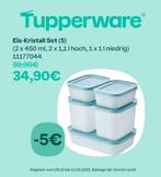 TUPPERWARE IGLOO Diepvriesdozen set 5-delig ICE BLUE, Ophalen of Verzenden, Nieuw, Overige typen