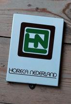 Emaille reclame bordje deurpostje Horeca Nederland, Café,Bar, Ophalen of Verzenden, Zo goed als nieuw, Reclamebord