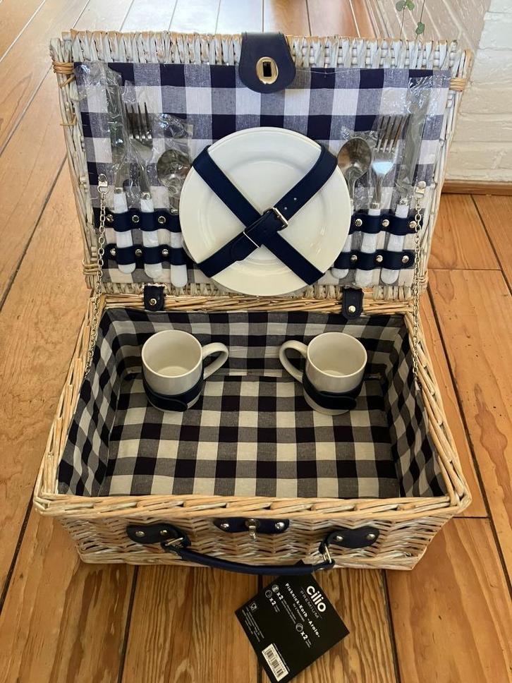 Picknickmand, Cilio Arolo, 2-persoons, Hobby en Vrije tijd, Picknickmanden, Nieuw, Ophalen of Verzenden