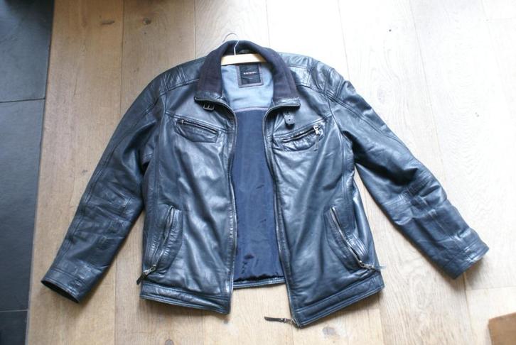 Vintage leren jas -Westbury Premium, genuine leather-, Kleding | Heren, Jassen | Zomer, Zo goed als nieuw, Maat 52/54 (L), Bruin