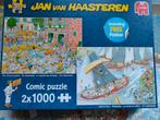 Jan van Haasteren 2x1000 Puzzel + Poster, Ophalen of Verzenden, 500 t/m 1500 stukjes, Zo goed als nieuw, Legpuzzel