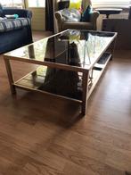 Glazen salontafel, Minder dan 50 cm, Gebruikt, Rechthoekig, Ophalen