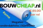 Glaswol zolderisolatie met dampremmende aluminiumfolie, Doe-het-zelf en Verbouw, Isolatie en Afdichting, Ophalen of Verzenden