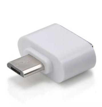 Micro USB OTG On The Go Converter Adapter voor Android - Wit